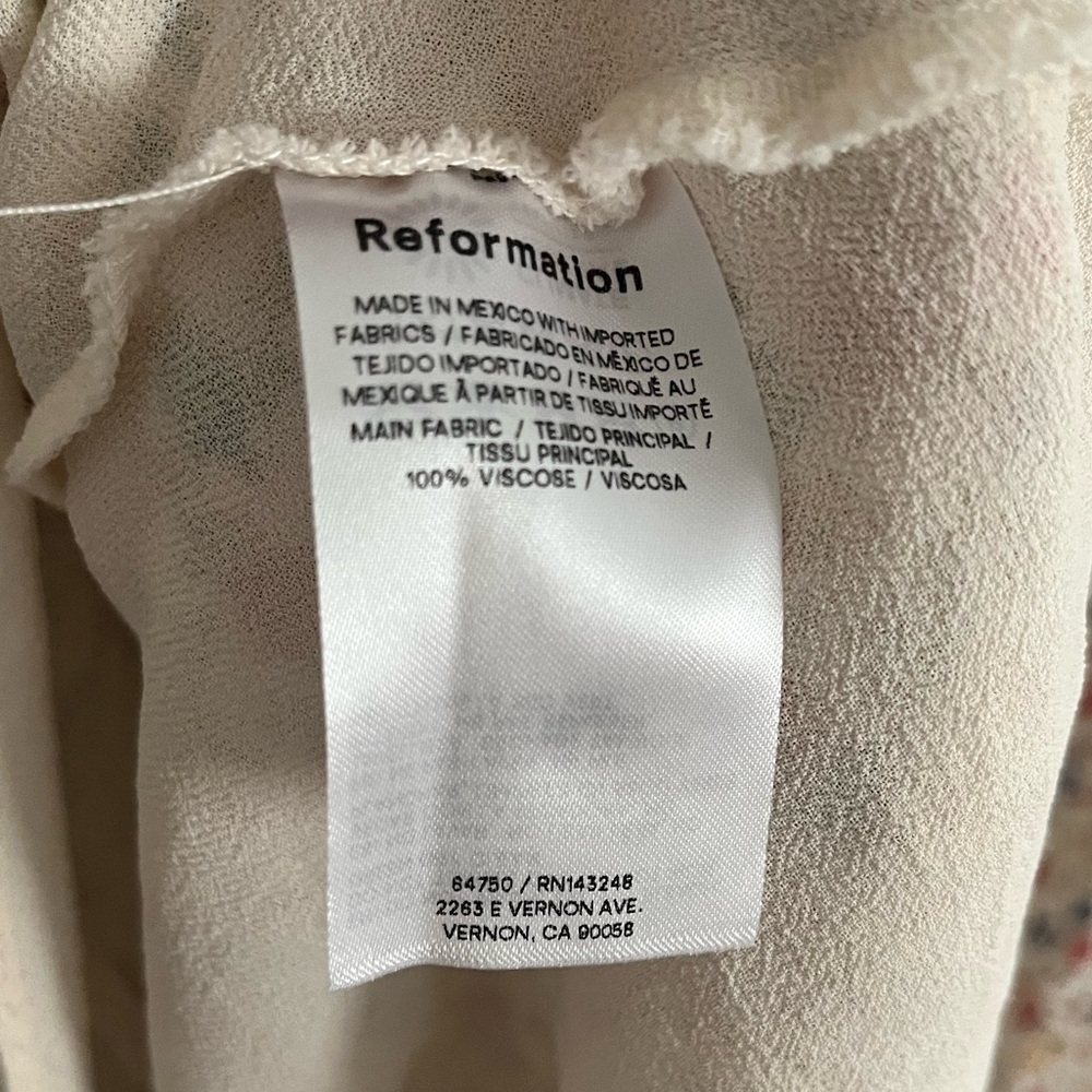 Reformation Sharla Dress Ivory - Picture 11 of 11